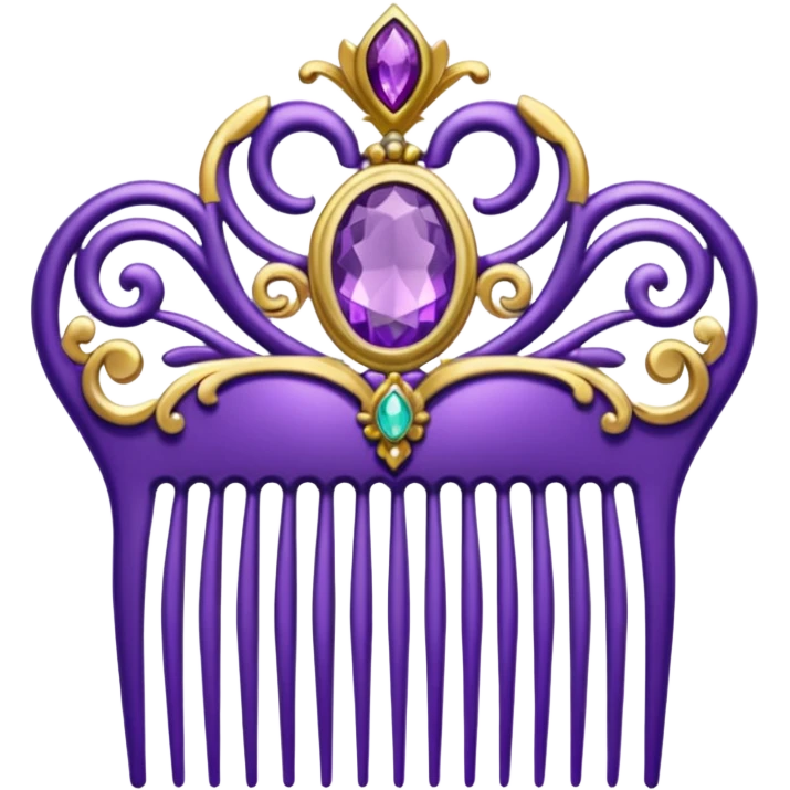 purple royal comb emoji