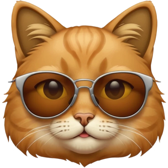 Cat wearing sunglasses emoji