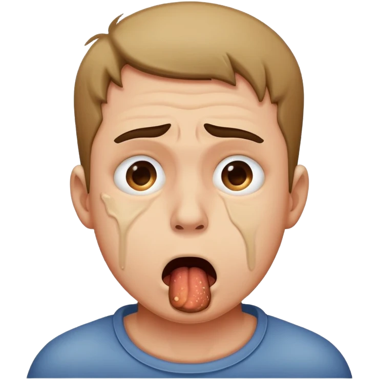 A man choking his self emoji