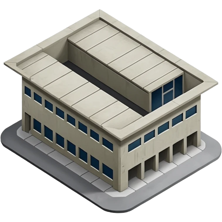NATO military hangar isometry view emoji