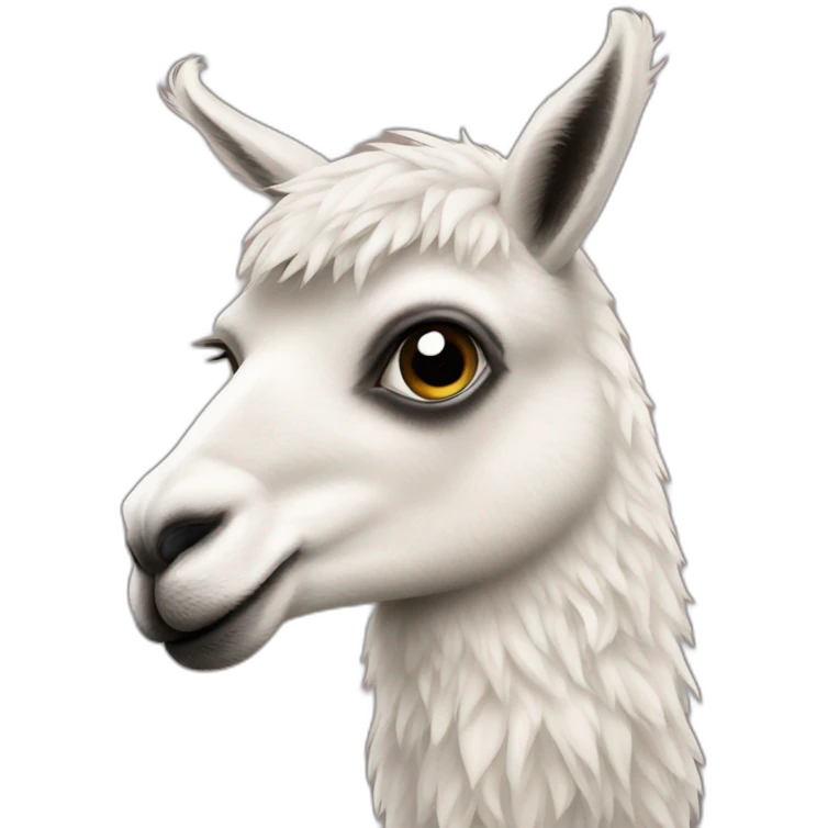 Llama en forma de U emoji