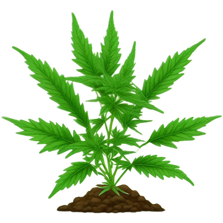 Cannabis growing emoji