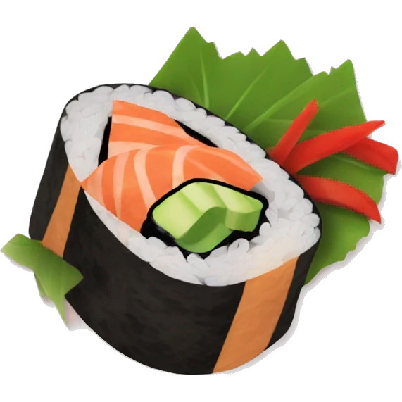 aesthetic spicy tuna roll emoji