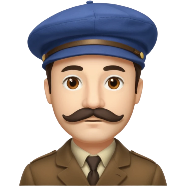 claude monet wearing beret emoji