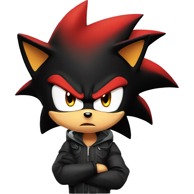 Shadow the Hedgehog angry emoji