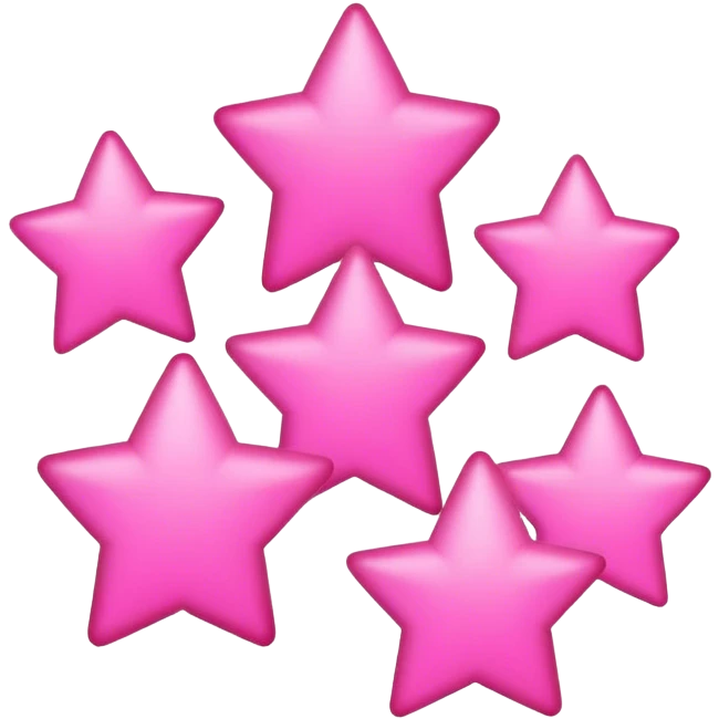Pink five stars  emoji