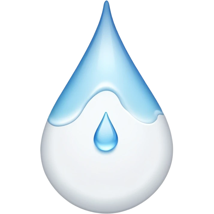 The drop is White  emoji