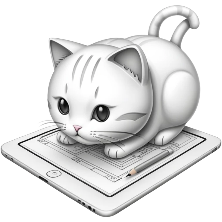 Kitty drawing cpu diagram emoji