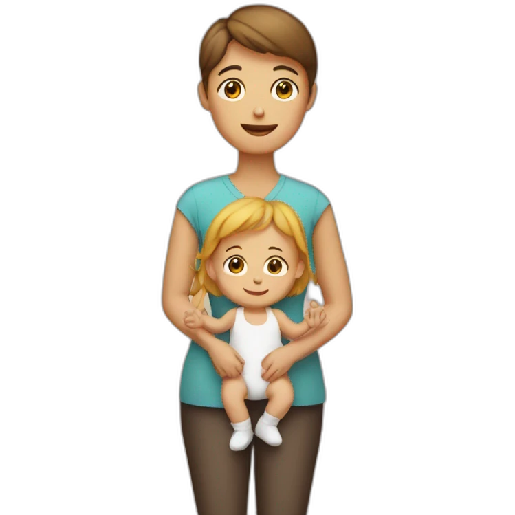 Mum dad child baby emoji