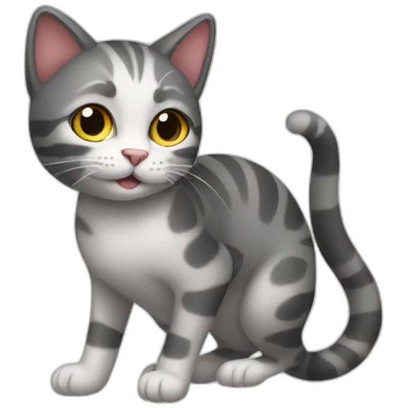 Playing cat emoji