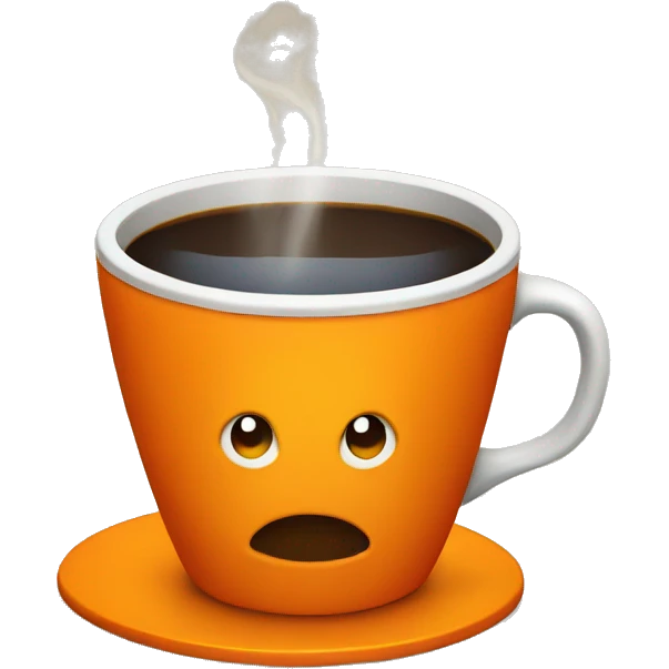 CUP WITH ORANGE SQUARE emoji