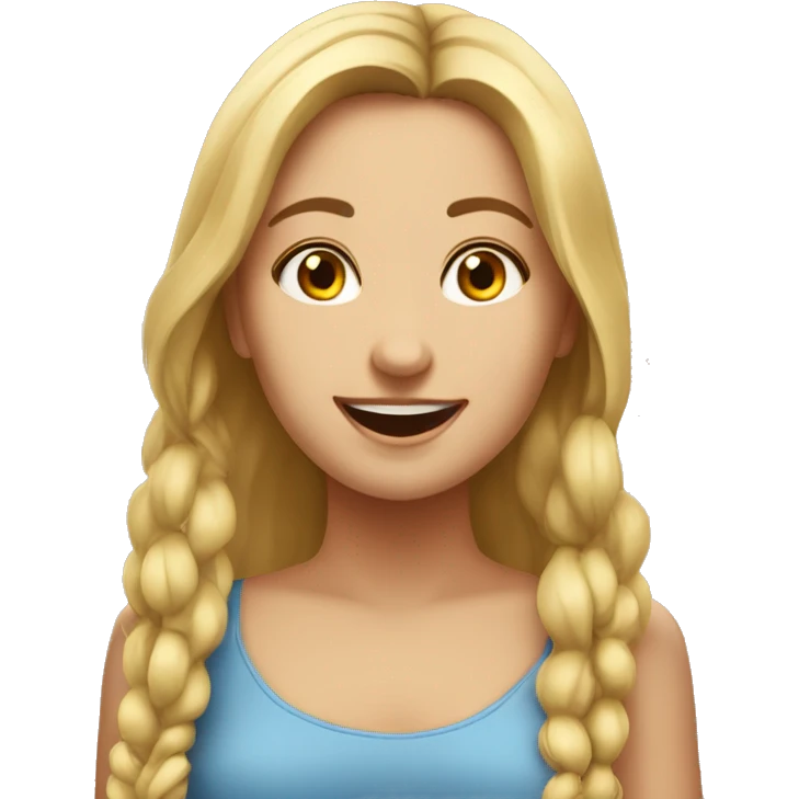 mädchen das sich freut emoji