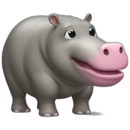 un hippopotame qui a le covif emoji