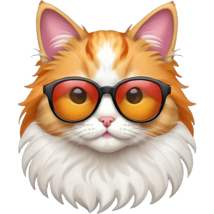 Cat wearing sunglasses emoji