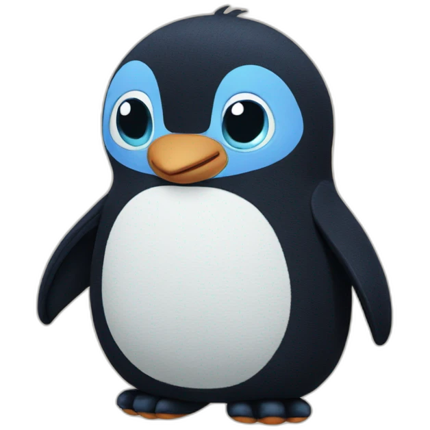 Pingüino stitch emoji