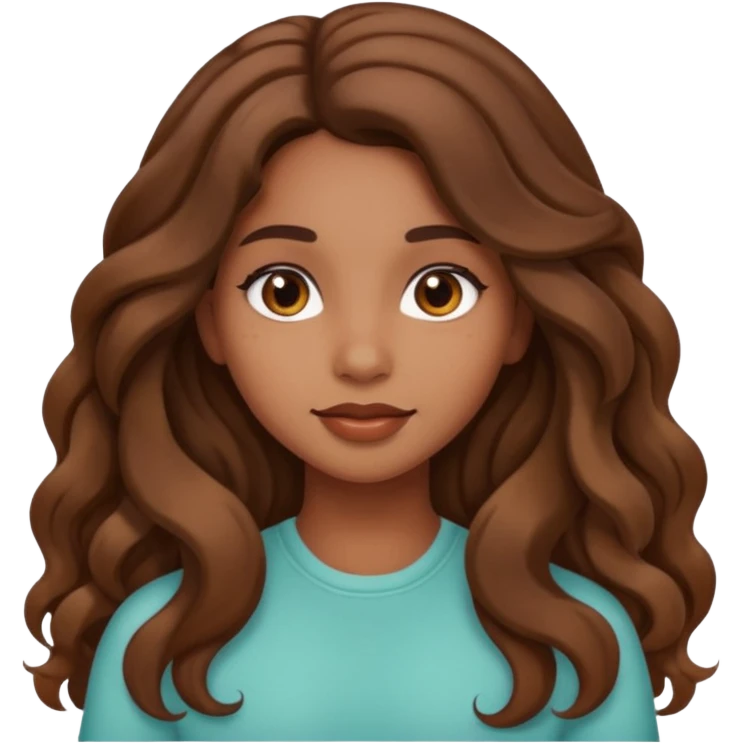 Brown girl aesthetic emoji