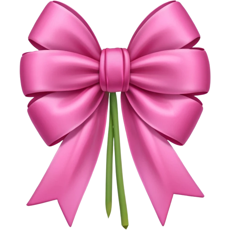 Pink tulips with a bow emoji
