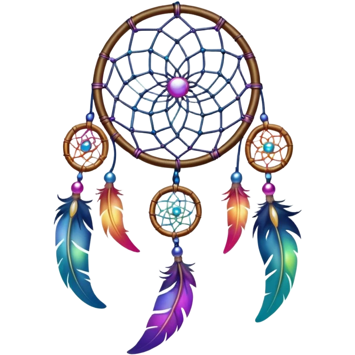 Iridescent dreamcatcher emoji