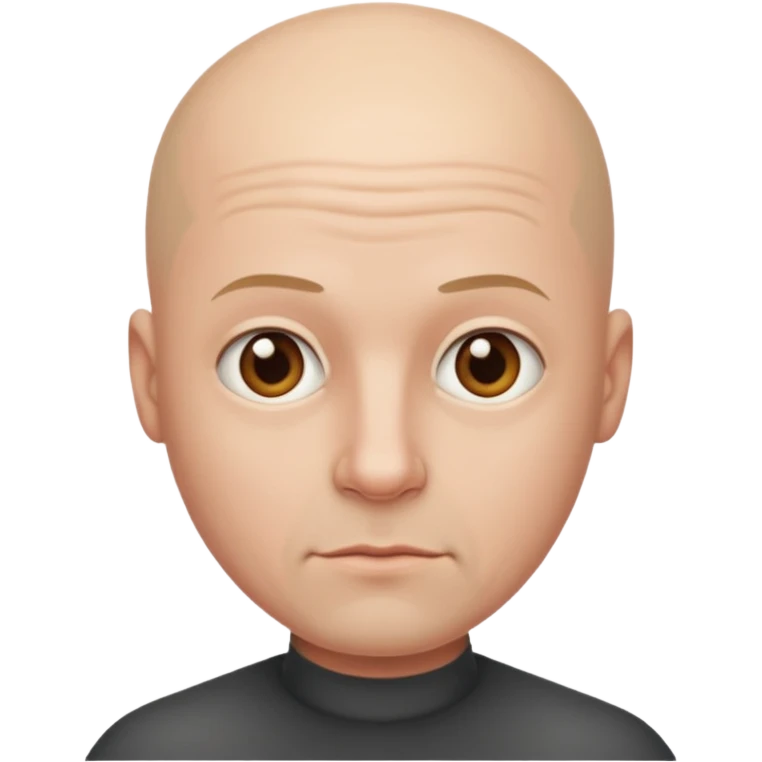 Bald man emoji