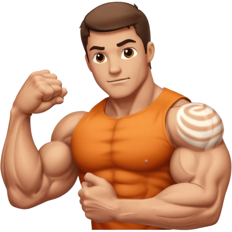just muscle arm no body and no face emoji