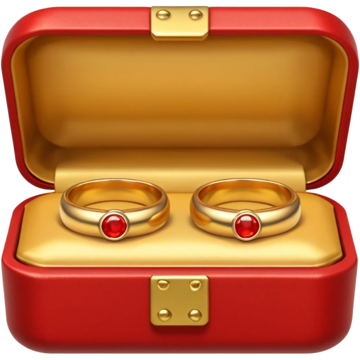 Couple of ring in red box emoji