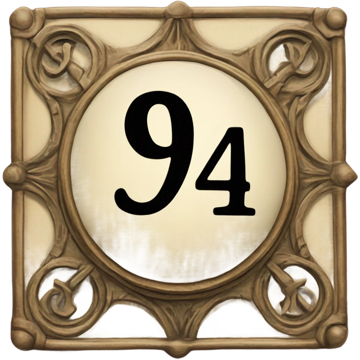 platform 9/3/4 sign emoji