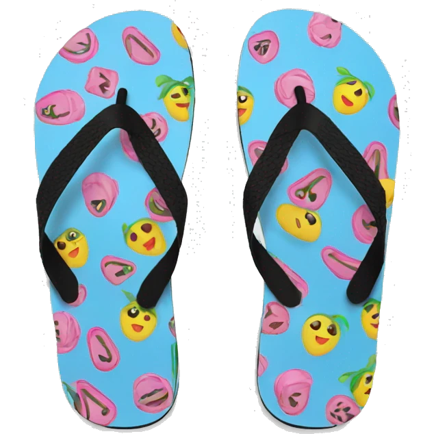 girls flip flops emoji