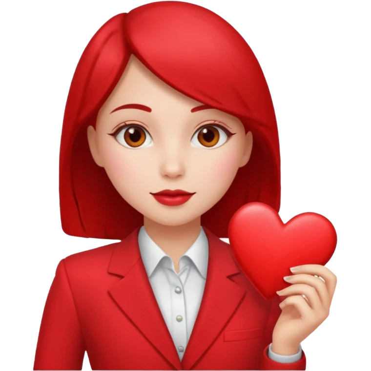 Hot suit Girl Valentine emoji