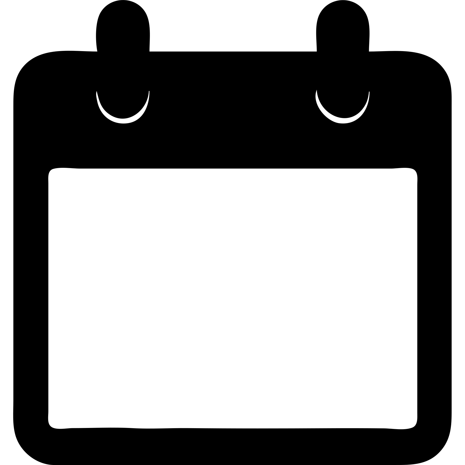 solid icon logo for an open source self-hosted calendar app, inspired by Fantastical, simple and bold, with a calendar page motif emoji
