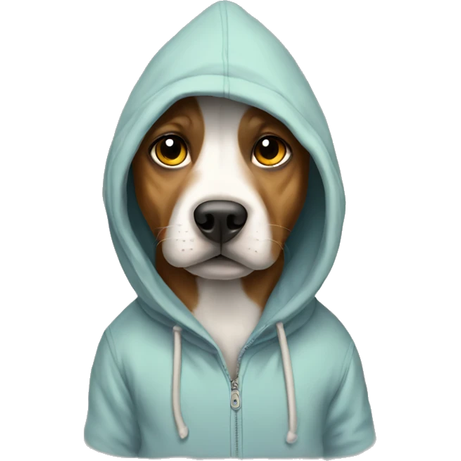 Dog in a hoodie emoji