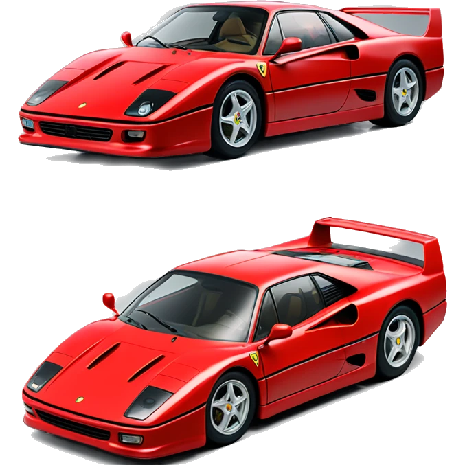 F40 ferrari red emoji