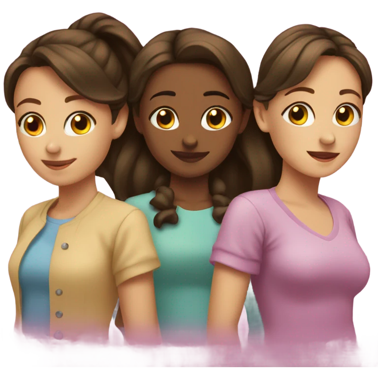 trio de amigas emoji