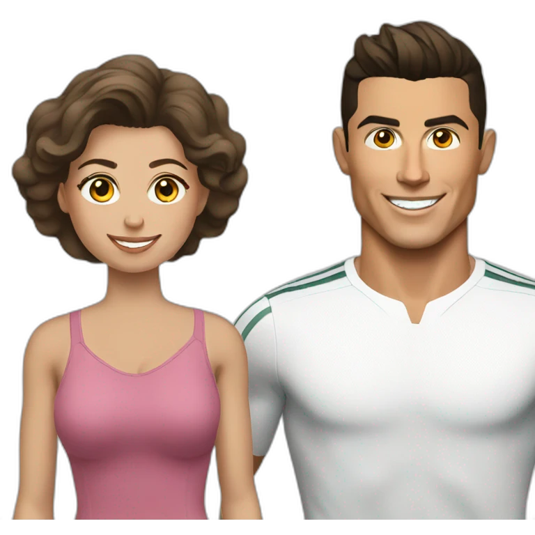 Cristiano Ronaldo  with this women emoji