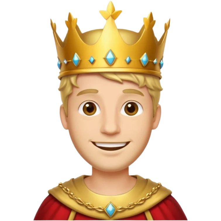 Catoon men king emoji