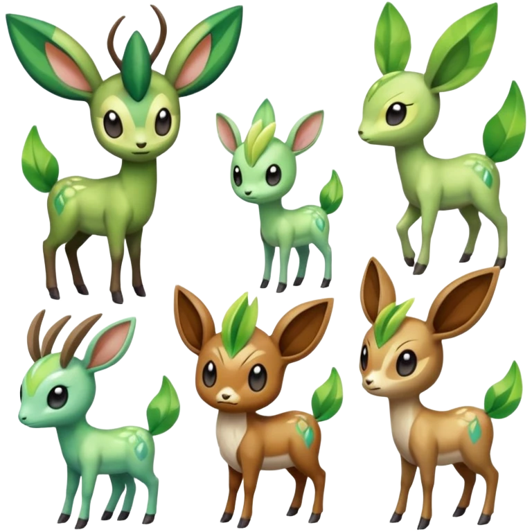 Meloetta-Celebi-Sawsbuck-Virizion-Pokémon-Fakémon-creature emoji
