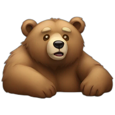 Lazy bear emoji