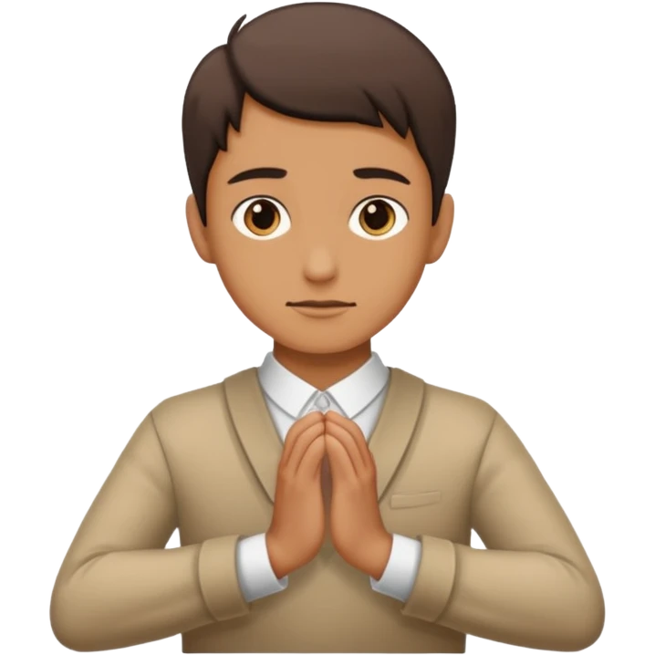 Like the left hand in horizontal and one hand bows for respecting someone  emoji