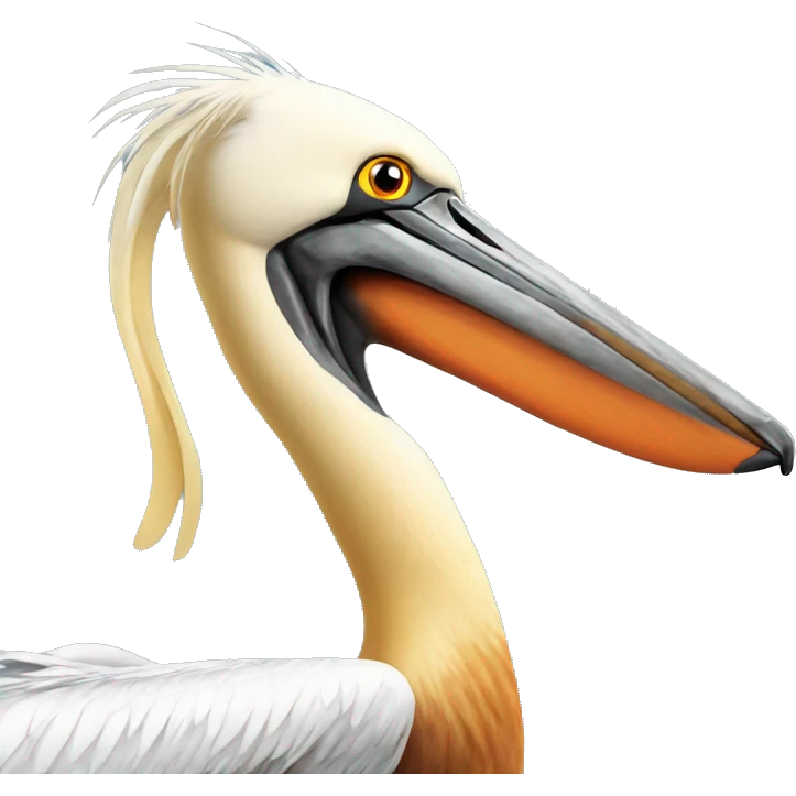 Hot pelican emoji