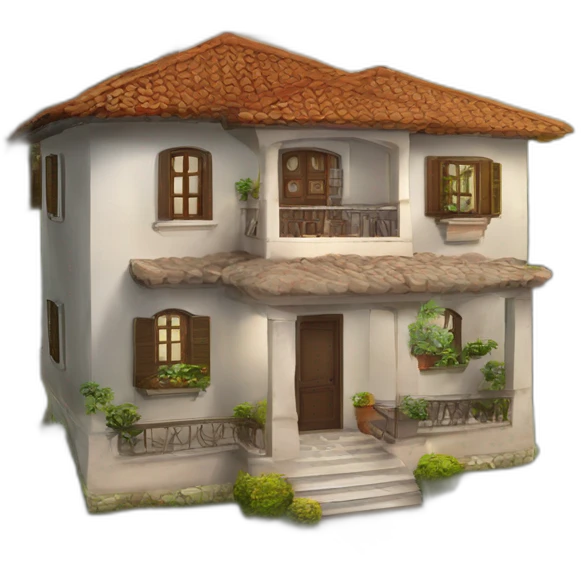 Casa con iniciales cnh emoji