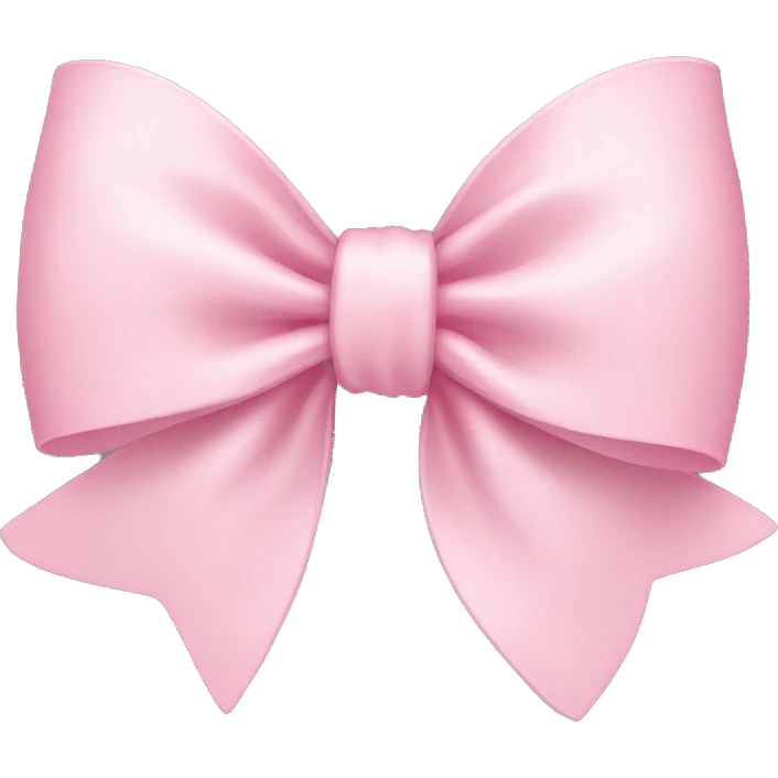 light pink bow emoji