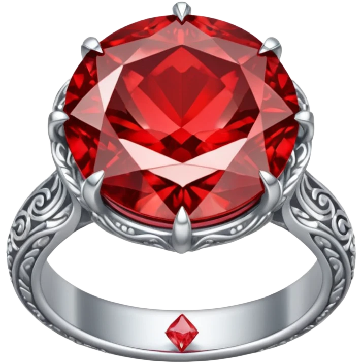 red ring marry red diamond emoji