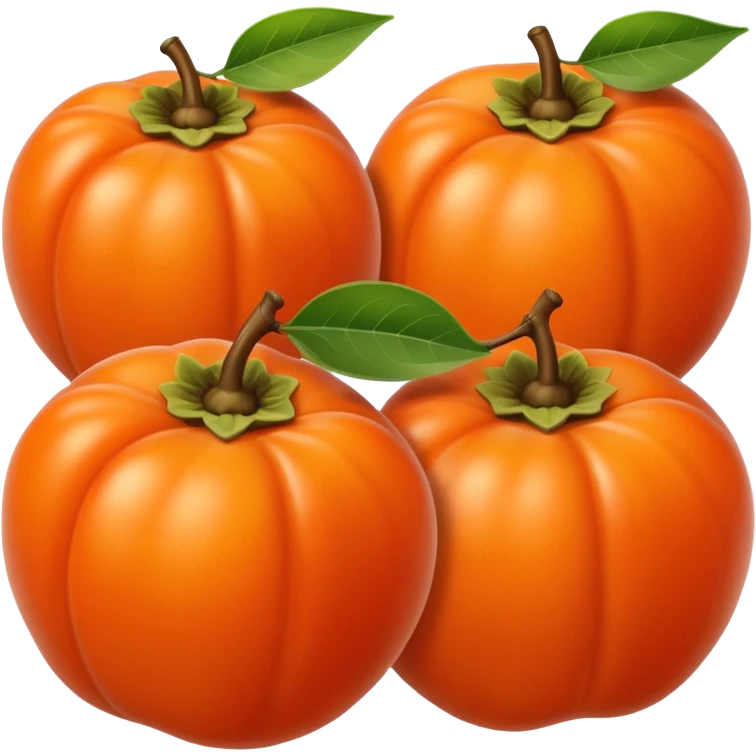 persimmon fruit spheric emoji
