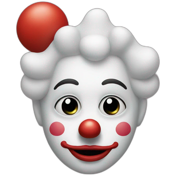 clown face with cross emoji