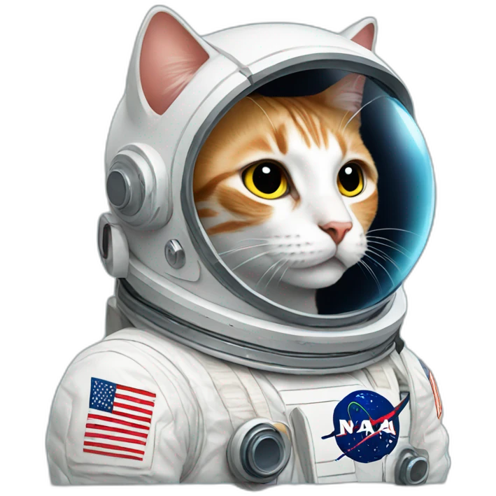 Cat astronout emoji