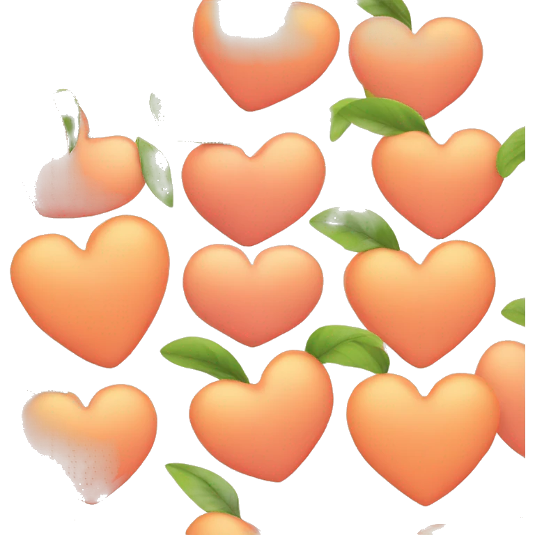 peach colored heart emoji