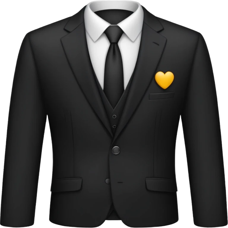 Чёрный деловой костюм на чёрном фоне, без человека emoji