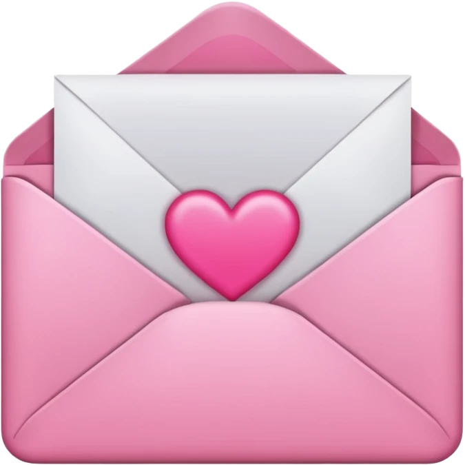 Pink love letter  emoji