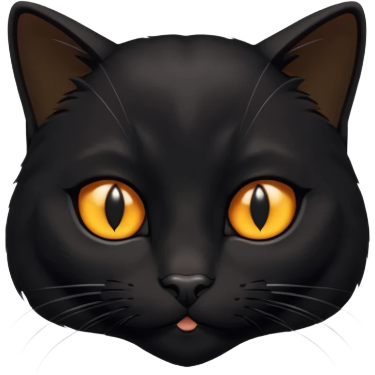 Solin wäre ein Kater mit nachtschwarzem, glänzendem Fell, kräftig gebaut und zugleich von seltener Eleganz. Sein Blick – tief und warm – scheint in die Seele zu führen, während seine Bewegung lautlos ist wie ein Schatten, der sich still an die Seite schmiegt.ihn nichts auf der Welt erschüttern. emoji