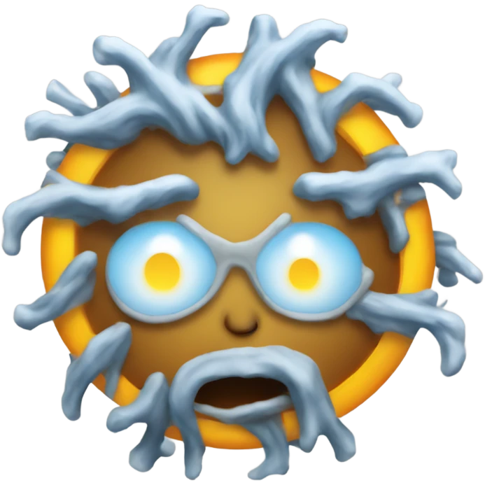 freezing sun emoji