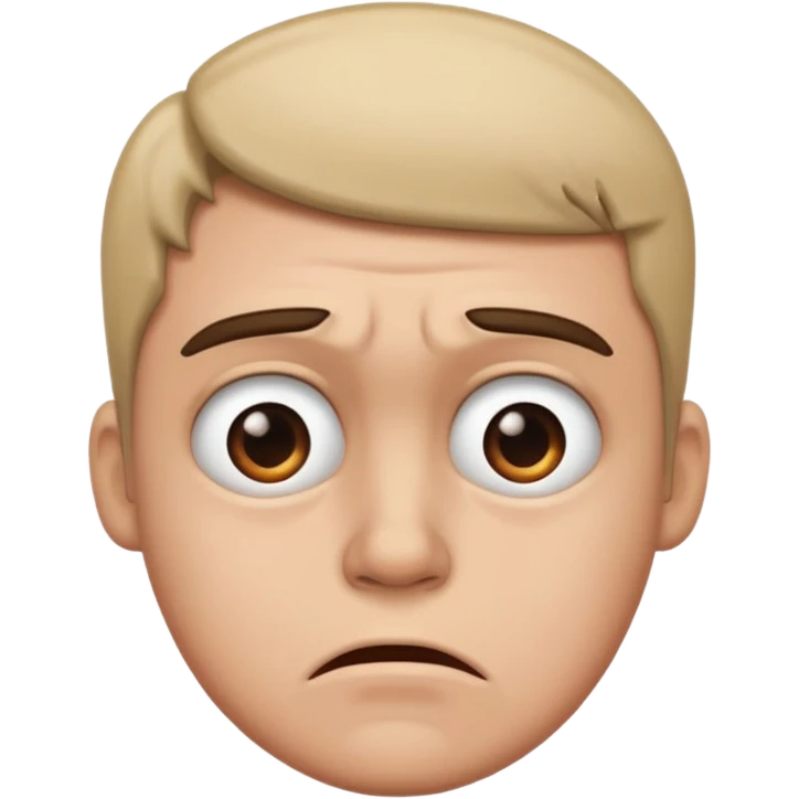 Jealous disgusted look emoji